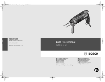 18/02/E | Bosch GBH Professional Original Manual | Manualzz
