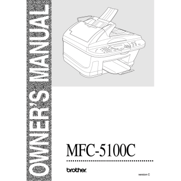 Brother MFC-5100C Owner's Manual | Manualzz Brother MFC-5100C Owner's Manual | Manualzz