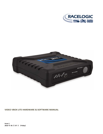 Racelogic RLVBDSP05-H User manual Racelogic RLVBDSP05-H User manual