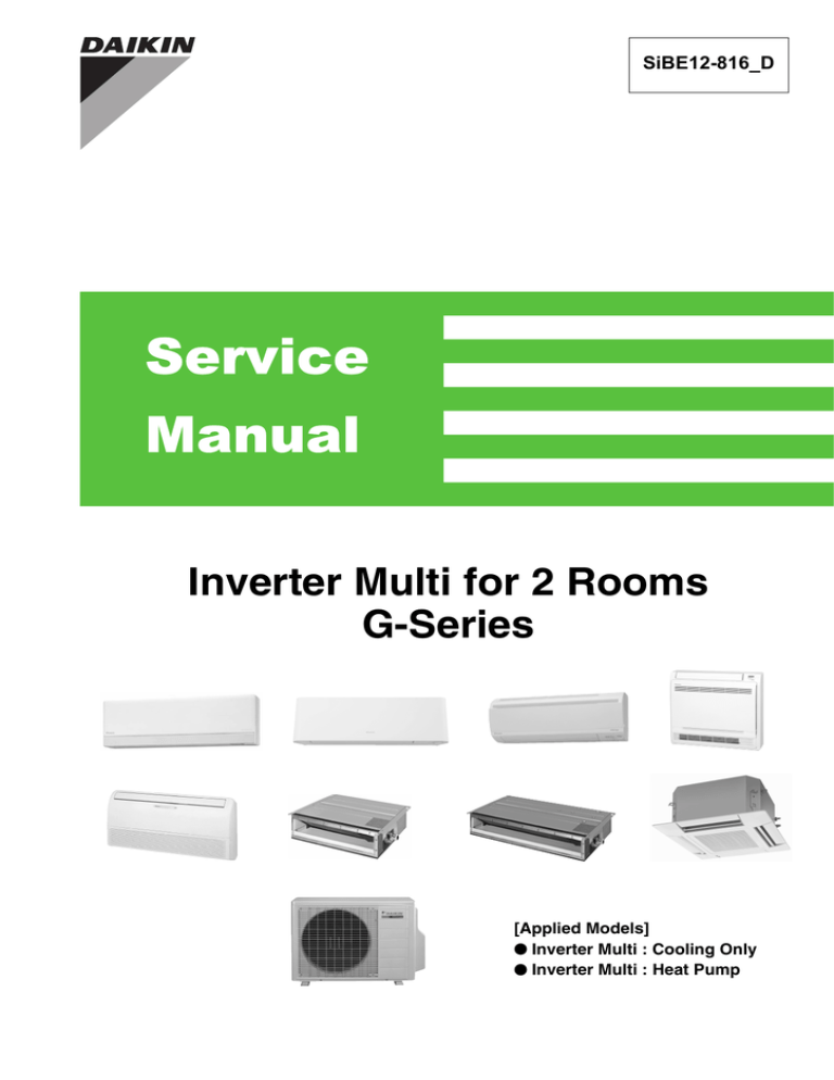 Daikin FTXS20G2V1B User manual Daikin FTXS20G2V1B User manual