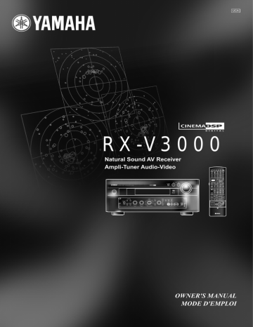 Yamaha RX-V3000 Owner's manual | Manualzz