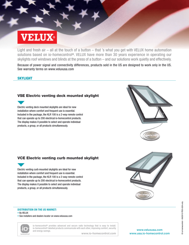 Velux KLI 110 User manual Velux KLI 110 User manual