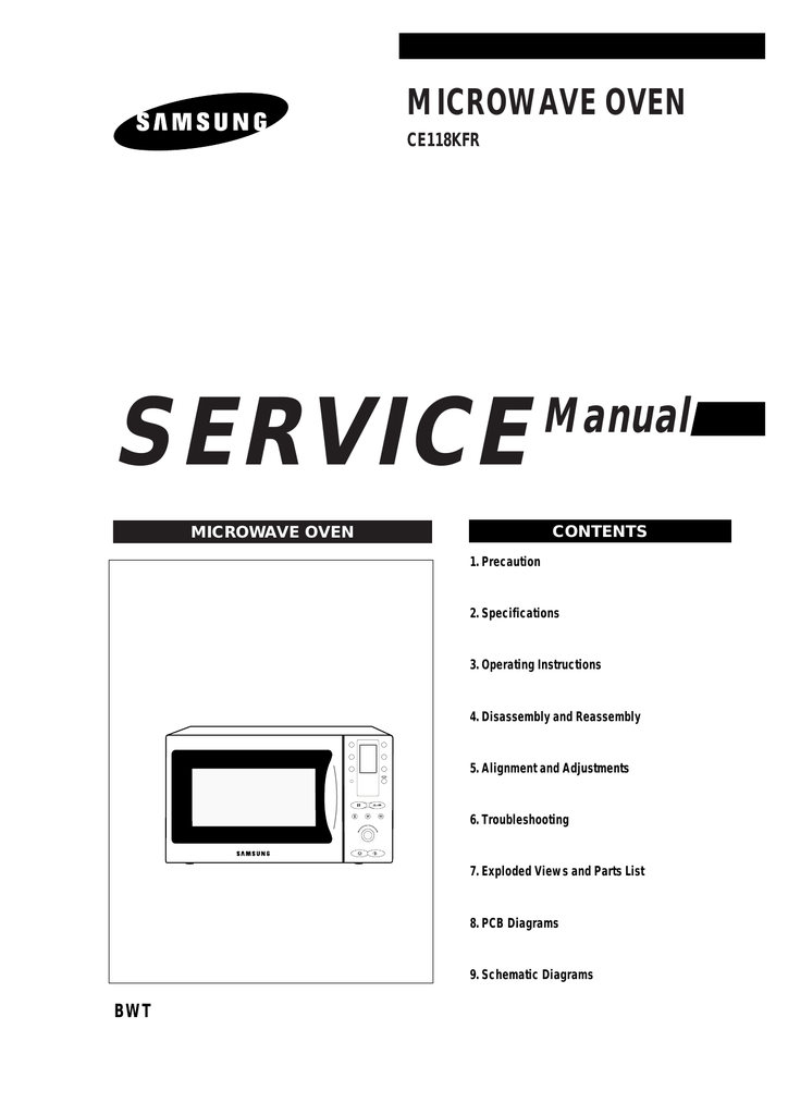 Samsung ce118kfr инструкция