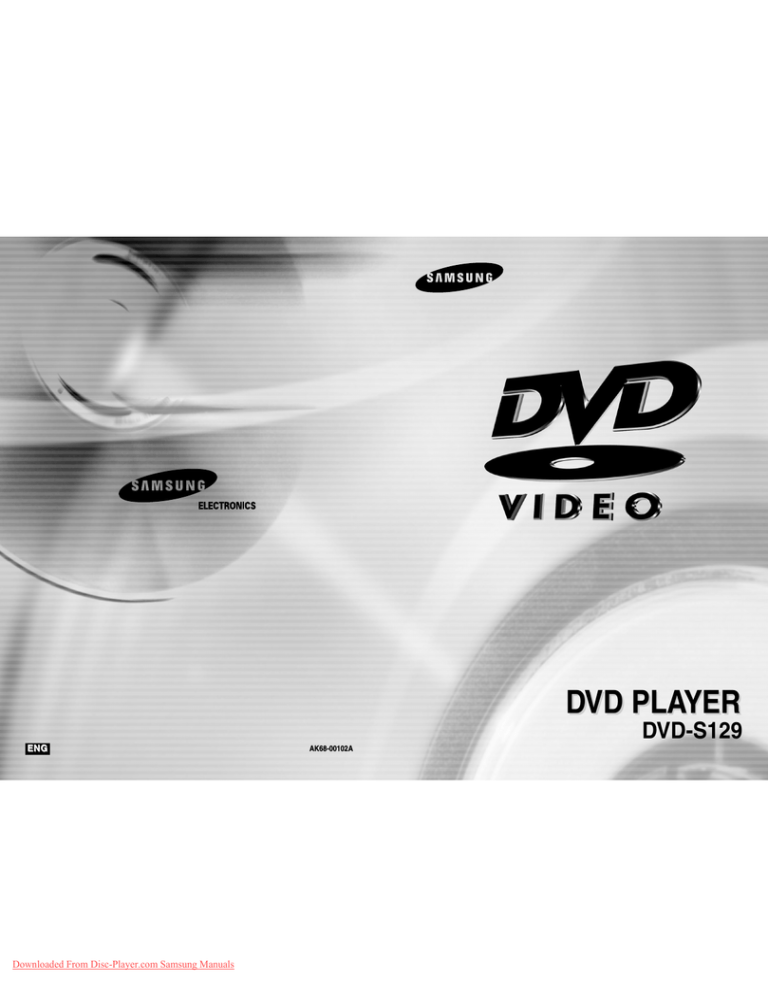 Samsung AK68-00102A Operating instructions Samsung AK68-00102A Operating instructions