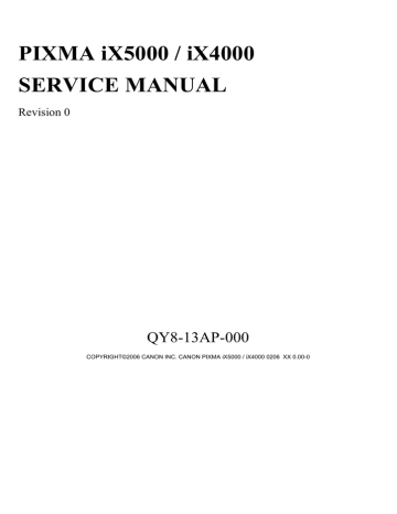 Canon IX 4000 User manual Canon IX 4000 User manual