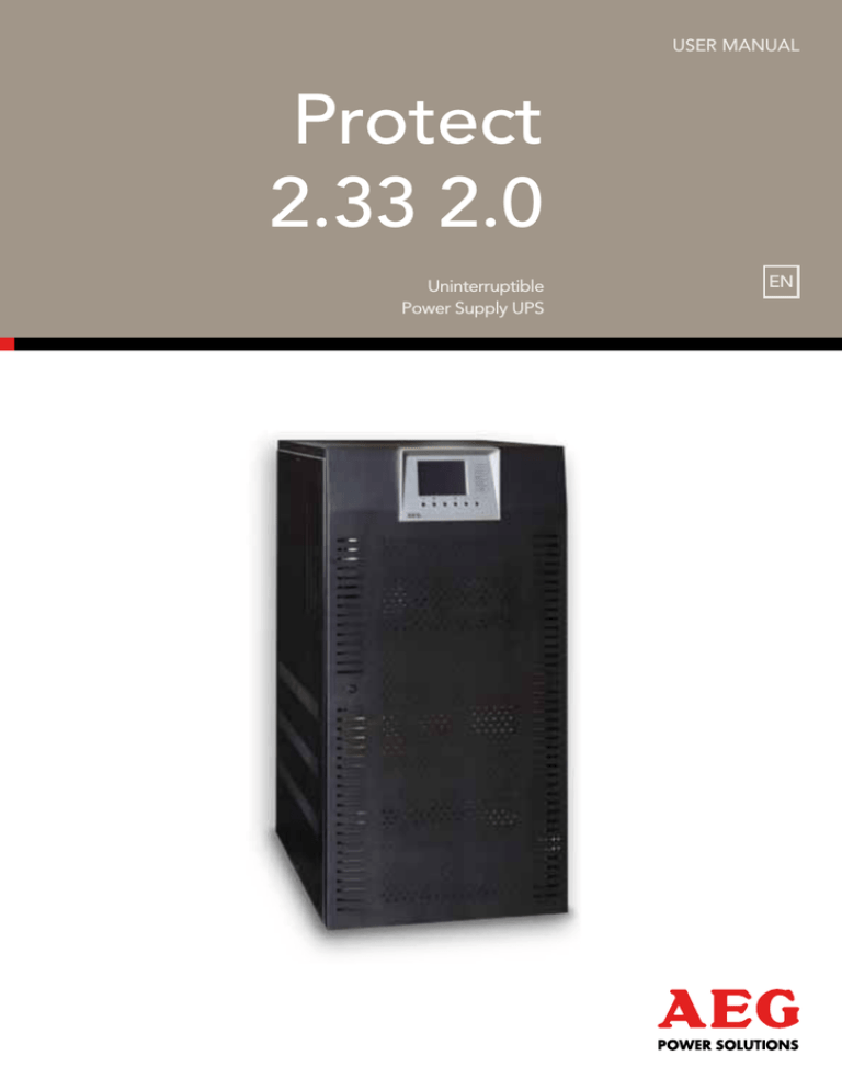 AEG Protect 2.33 2.0 User manual AEG Protect 2.33 2.0 User manual