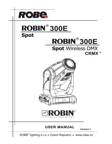 Robin 300E Spot Wireless DMX CRMX User manual | Manualzz