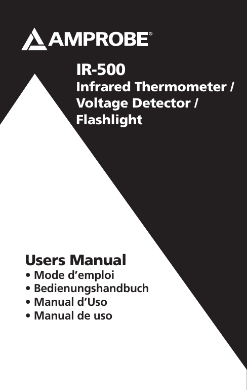 Amprobe IR-500 Operating instructions Amprobe IR-500 Operating instructions