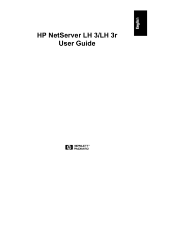 HP NetServer LH 3/LH User guide HP NetServer LH 3/LH User guide