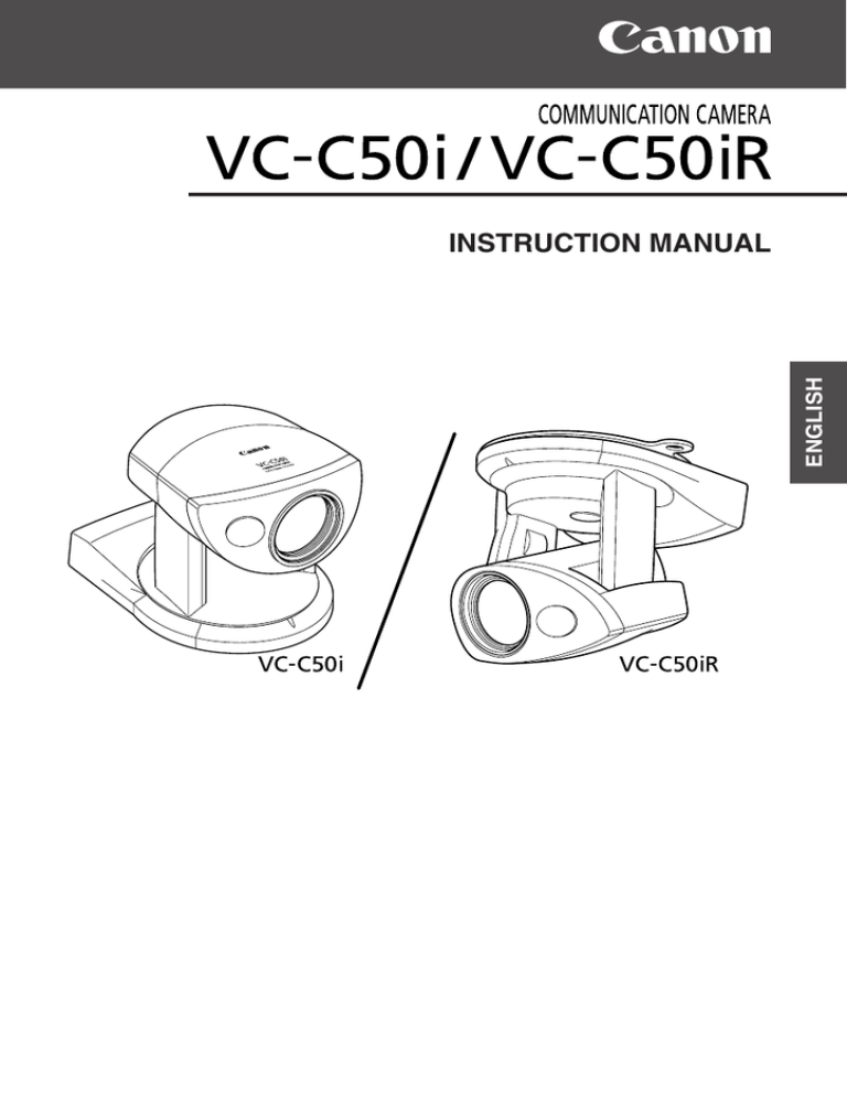 Canon VC-C4 Instruction manual Canon VC-C4 Instruction manual
