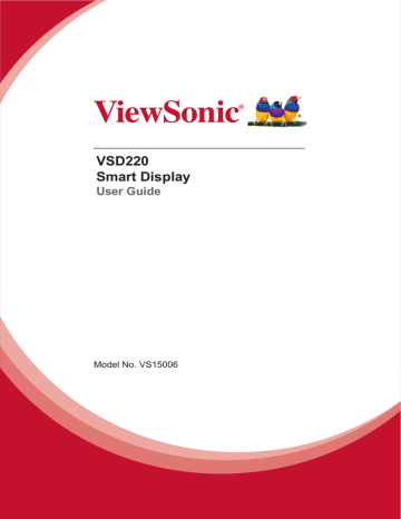 ViewSonic VSD220 User guide | Manualzz ViewSonic VSD220 User guide | Manualzz