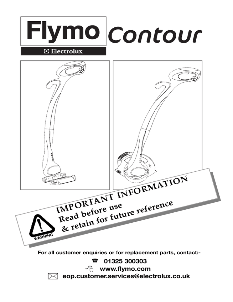 Electrolux Flymo Contour Instruction manual Electrolux Flymo Contour Instruction manual