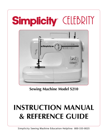 Simplicity S210 Instruction manual | Manualzz Simplicity S210 Instruction manual | Manualzz