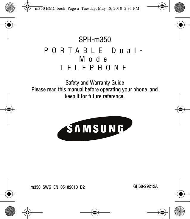 Samsung Entro BMC-M350 Instruction manual Samsung Entro BMC-M350 Instruction manual