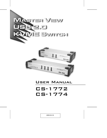 ATEN Technology CS-1774 Switch User manual | Manualzz