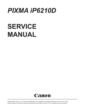 Canon iP6210D - PIXMA Color Inkjet Printer Service manual | Manualzz Canon iP6210D - PIXMA Color Inkjet Printer Service manual | Manualzz