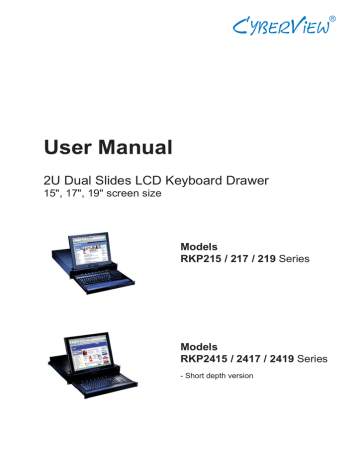 Austin Hughes Electronics Cyberview RKP2419 Series User manual | Manualzz