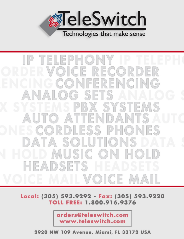 Citel EXTender 3000 User manual Citel EXTender 3000 User manual