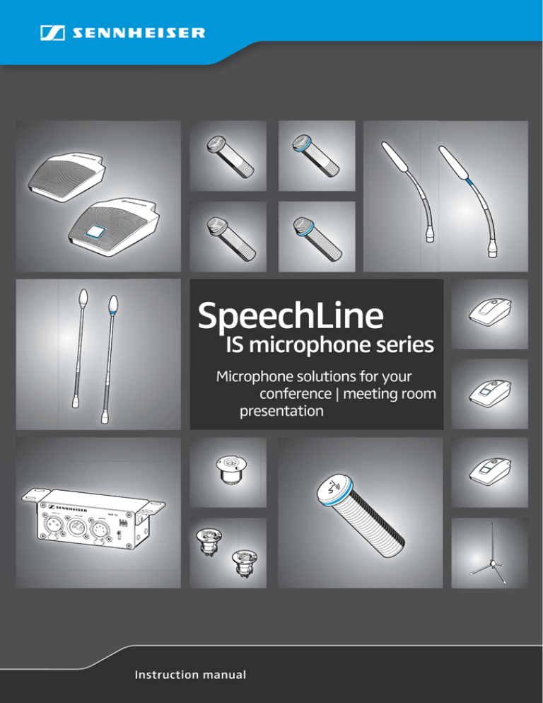 Sennheiser SpeechLine Instruction manual Sennheiser SpeechLine Instruction manual