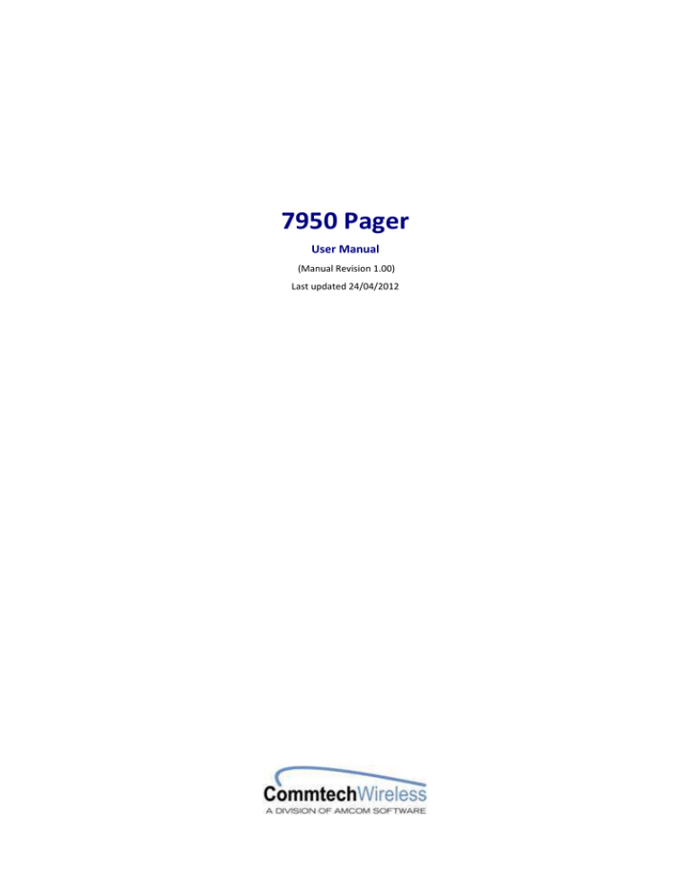 commtech wireless 7950 User manual commtech wireless 7950 User manual