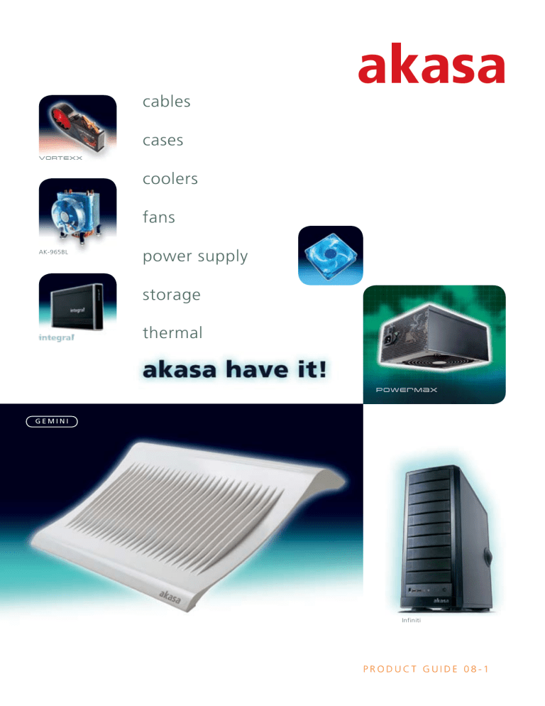 Akasa integral HDD external enclosure for data-storage mobility with LAN sharing User manual Akasa integral HDD external enclosure for data-storage mobility with LAN sharing User manual