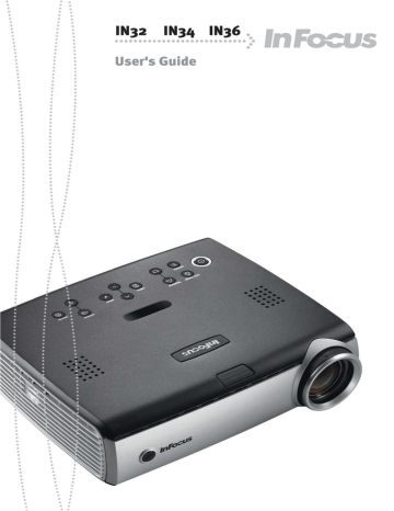 InFocus IN32 Projector User`s guide | Manualzz InFocus IN32 Projector User`s guide | Manualzz