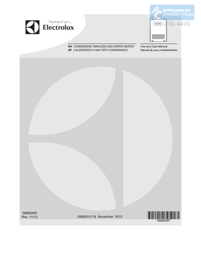 Electrolux EP19WI30LS Specifications Electrolux EP19WI30LS Specifications