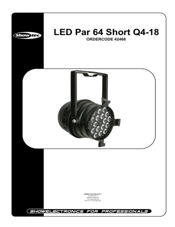 SHOWTEC LED Par 64 Short Q4-18 Black Product guide | Manualzz