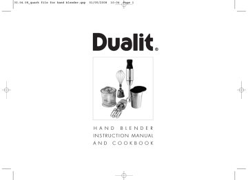 Dualit 1L Mini Jug Instruction manual | Manualzz