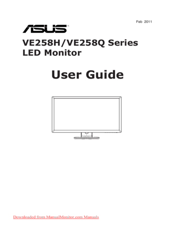 Asus VE258Q User guide | Manualzz