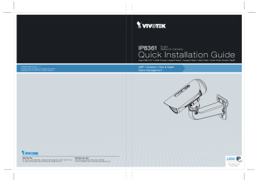 User's manual | Vivotek IP8361 User`s manual | Manualzz User's manual | Vivotek IP8361 User`s manual | Manualzz
