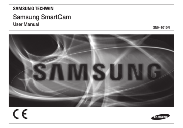 Samsung SmartCam SNH-1010N User manual | Manualzz Samsung SmartCam SNH-1010N User manual | Manualzz