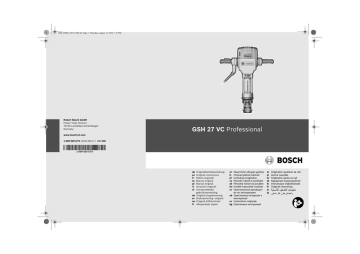 Bosch GSH 11 VC Professional Operating instructions Bosch GSH 11 VC Professional Operating instructions