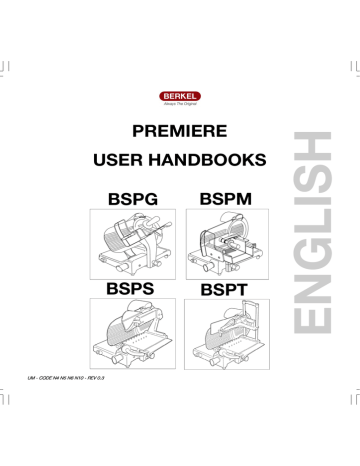 Berkel BSPM Specifications Berkel BSPM Specifications