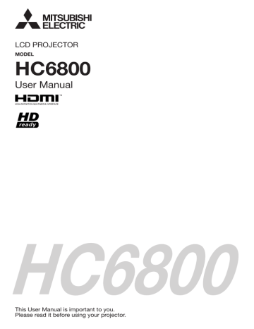 Mitsubishi HC6800 User manual Mitsubishi HC6800 User manual
