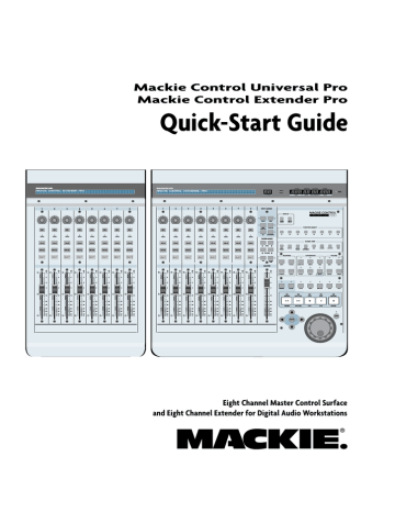 Mackie MCU Pro Instruction manual | Manualzz