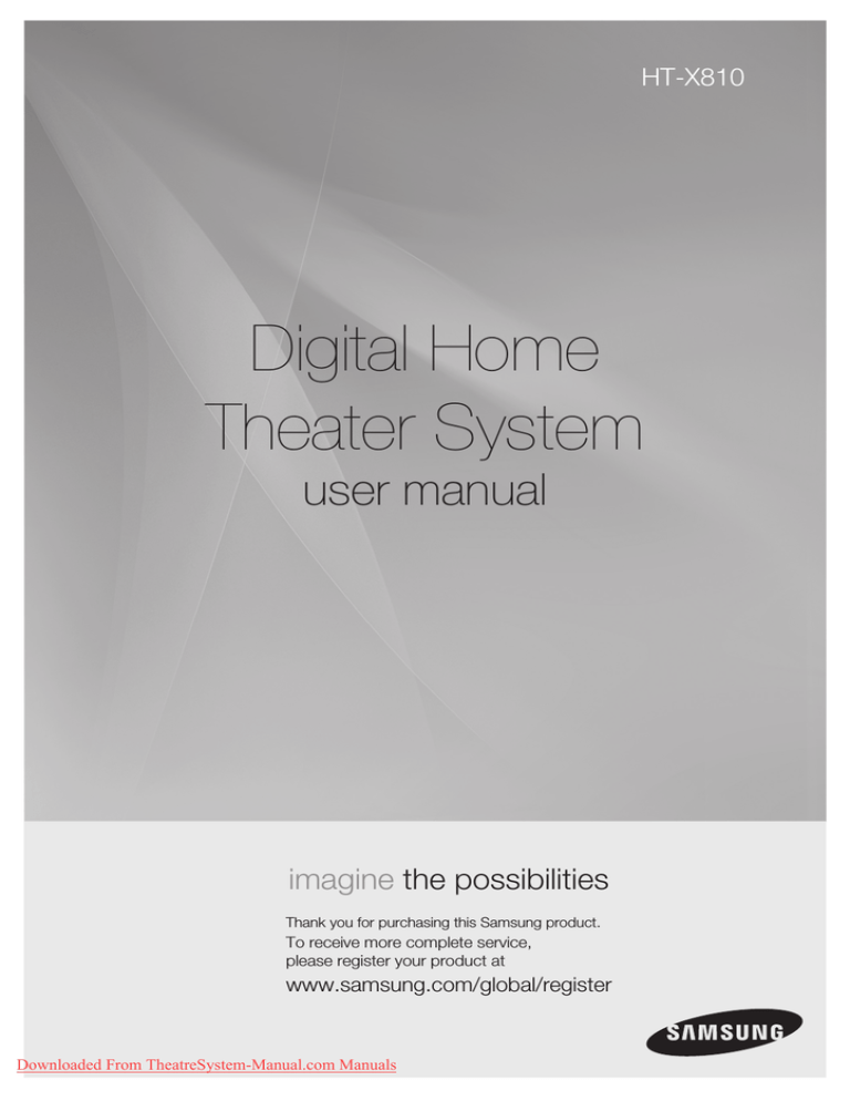 Samsung HT-C6930W/XEU User manual Samsung HT-C6930W/XEU User manual
