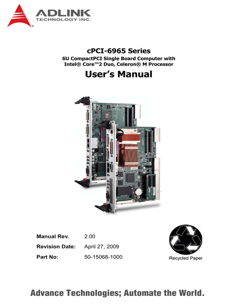 Ampro Corporation Little Board P6d User`s manual Ampro Corporation Little Board P6d User`s manual