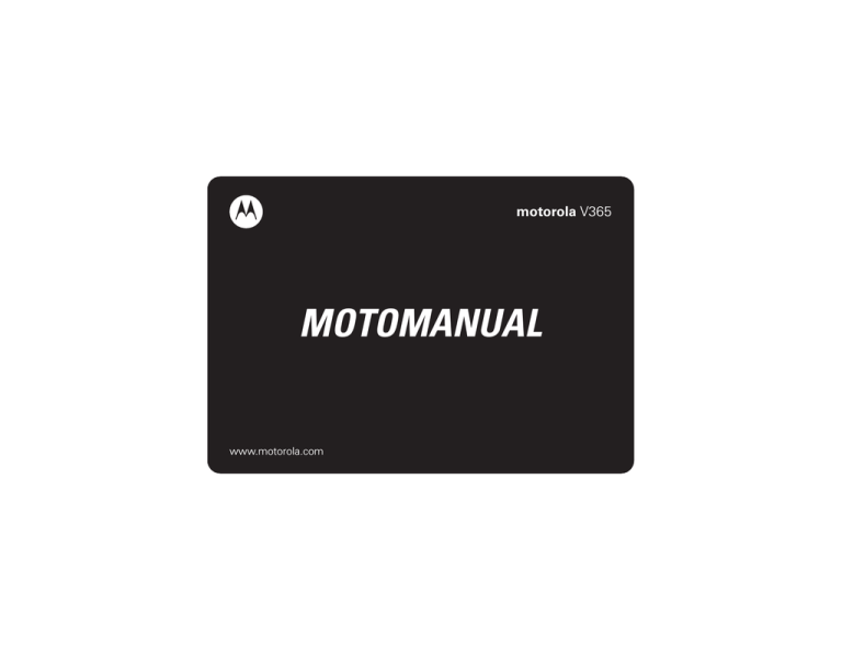Motorola V365 Product specifications Motorola V365 Product specifications