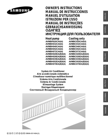 Samsung AVMBH026EA Specifications Samsung AVMBH026EA Specifications