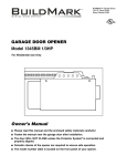 BuildMark 1345BM 1/3HP Owner`s manual