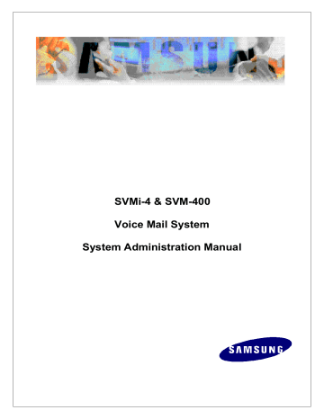 Samsung SVM-400 User manual Samsung SVM-400 User manual