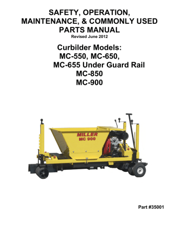 Owner's manual | Miller Electric MC-80 Owner`s manual | Manualzz
