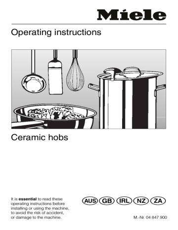 Miele KM 440 Operating instructions | Manualzz