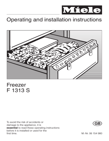 Miele F 7102 S Operating instructions | Manualzz