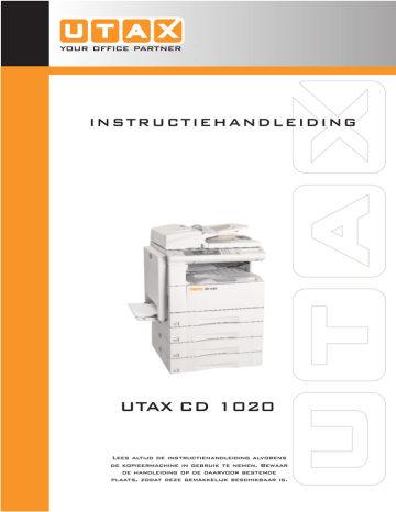 Utax CD 1020 Operating instructions Utax CD 1020 Operating instructions