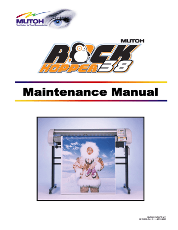 MUTOH Rockhopper 38 Maintenance Manual | Manualzz