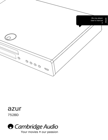 Cambridge Audio one plus User`s manual Cambridge Audio one plus User`s manual