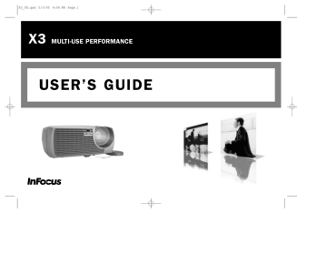 InFocus X3 Projector User`s guide | Manualzz