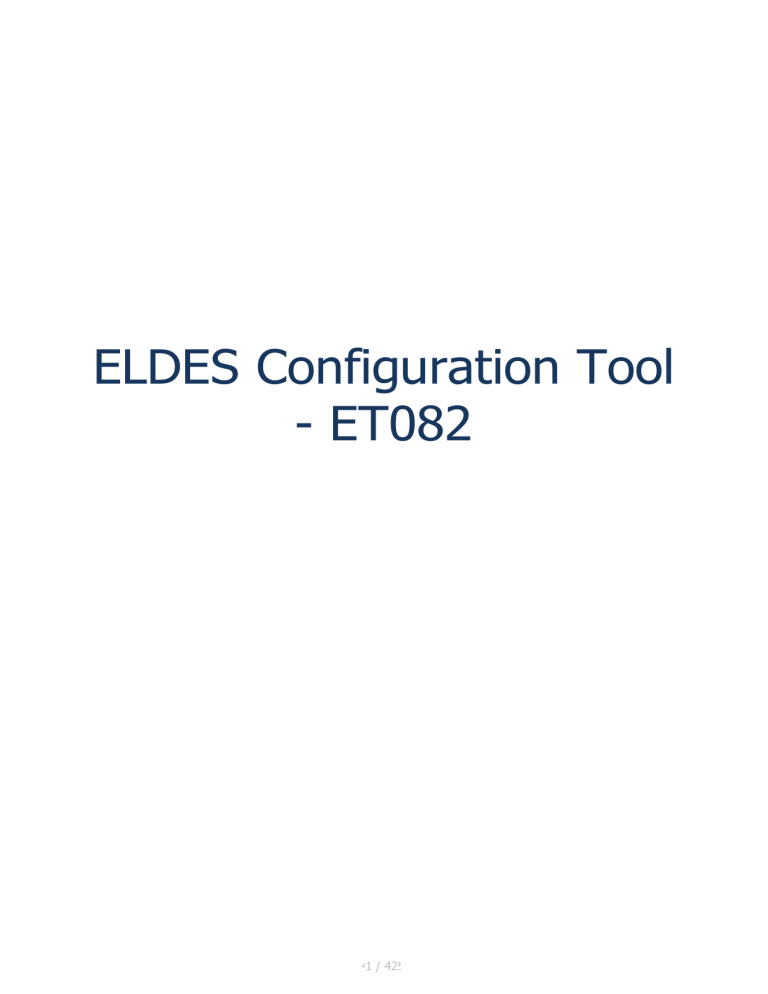Eldes ET082 User manual Eldes ET082 User manual